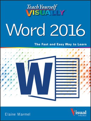 cover image of Teach Yourself VISUALLY Word 2016